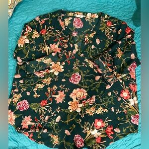 Maurices Green Floral Top